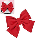 Motorcycle Helmet Bow, Cute Bow Helmet Decoration for Women, Removable Motorcycle Helmet Accessories (Red)