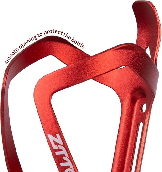 ThinkTop Bike Water Bottle Cage, Lightweight and Strong Bicycle Water Bottle Holder Adjustable, Aluminum Alloy Bike Bottle Holder for Road Mountain Bikes Cycling