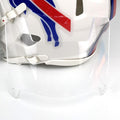 Mini Football Helmet Visor Clear with Clips Universal Fit for Collectors and Display