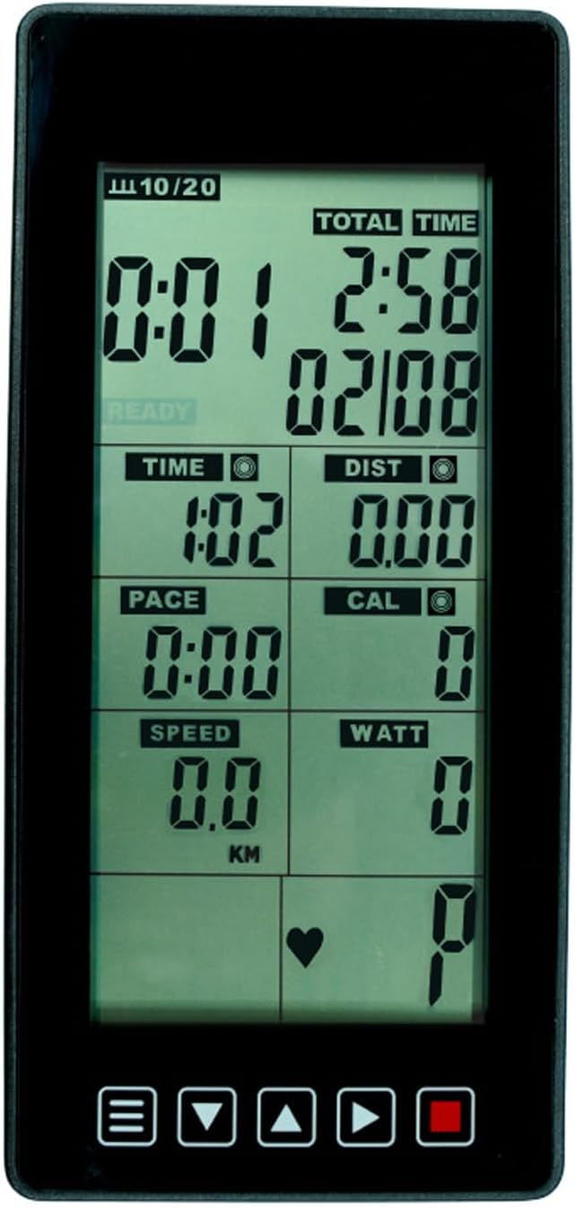 Fitness Bike Speedometer Heart Rate Monitor Exercise Equipment Console with Time Speed Distance Calorie Odometer Trackin
