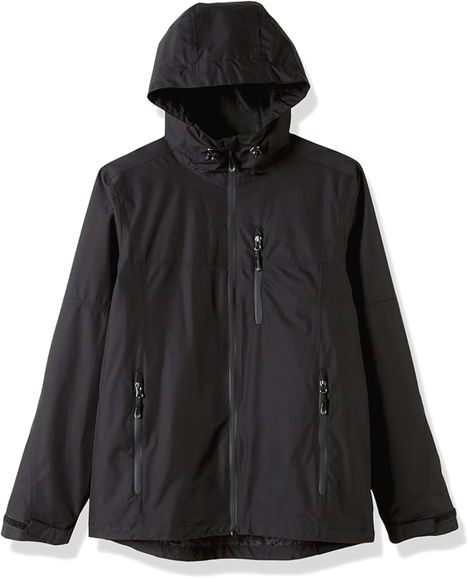 Outdoor Ventures Men's Packable Rain Jacket Waterproof Lightweight Raincoat with Hood Windproof Cycling Jackets