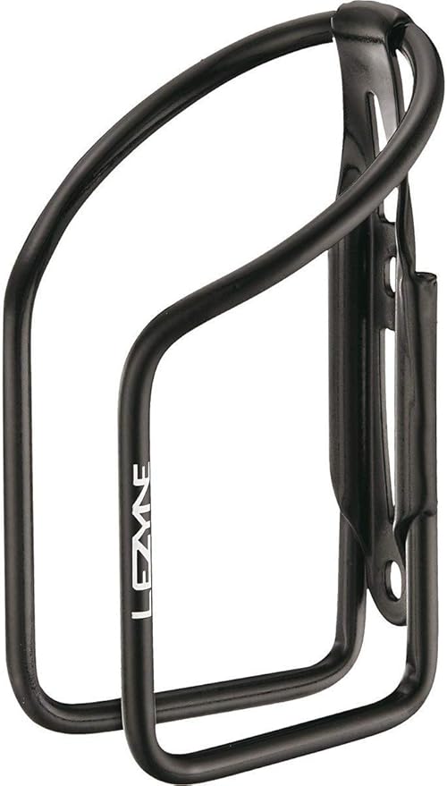 LEZYNE Power Bicycle Bottle Cage, Secure Wrap-Around Design, Lightweight Aluminum Tube Construction, Easy Access, Bike Water Bottle Holder