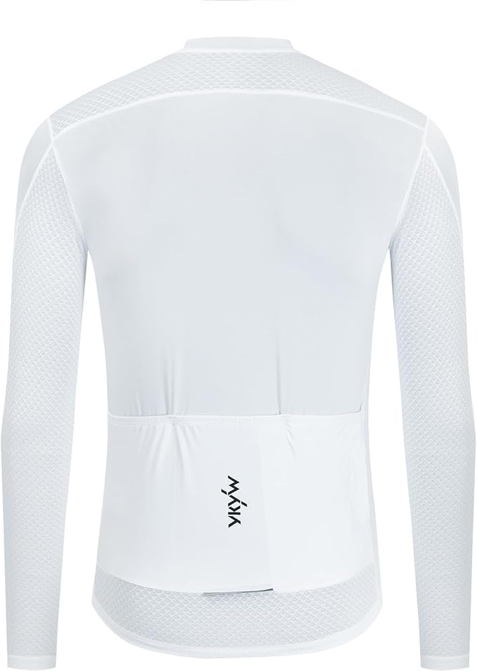 YKYWBIKE Cycling Jersey Men Long Sleeves Bike Jersey with Pockets Biking Shirts for Men Cycling Breathable MTB Biker Shirts