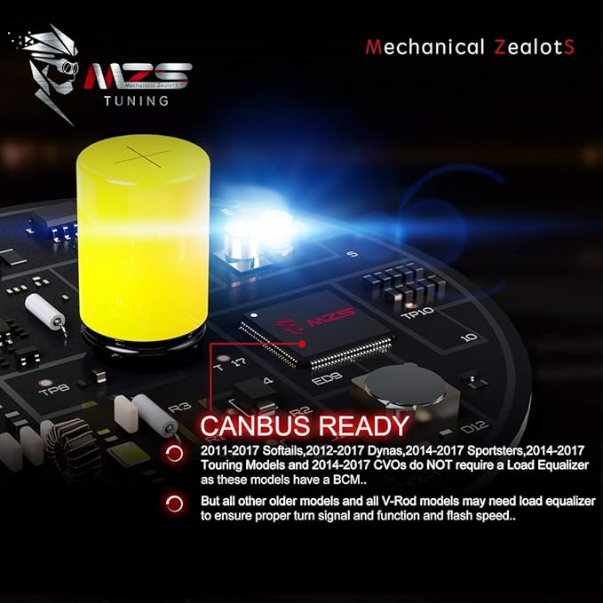 MZS 1157 LED Bulb Motorcycle Turn Signals Running Light Kit, Upgraded LED Beads 2" Bullet Style with Dual Color Front or Rear Compatible For Most Family Motorcycles (48White+48Amber)-Pack of 2