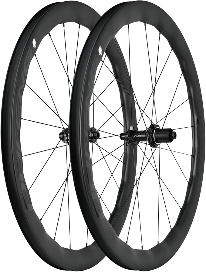 POFENG Carbon Fiber Wheelset 700c Disc Brake Road Bike 50/28mm Tubeless Wheels UD Matte