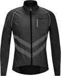 WOSAWE Men's High Visibility Cycling Wind Jacket Water Resistance Reflective Windbreaker