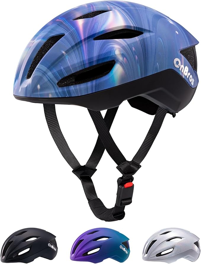 Adult Cycling Bike Helmet, OnBros Lightweight Unisex Bicycling Helmets for Men and Women, Adjustable Fit CPSC Certified Bicycle Helmet