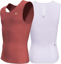 Lo.gas Sleeveless Cycling Jersey Men, Biking Base Layer Breathable and Lightweight with Back Pocket Sports Vest