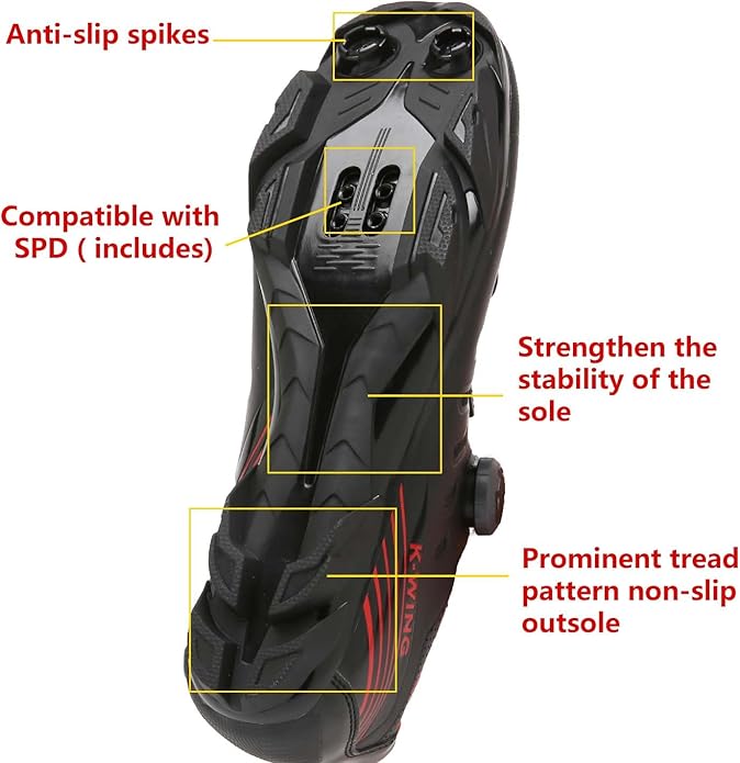 Unisex Cycling Shoes Compatible with pelaton Indoor Road Bike Shoes Mountain Bike Shoes for Men and Women Delta Cleats Clip Outdoor Pedal Bicycle Shoes MTB Shoes for Men