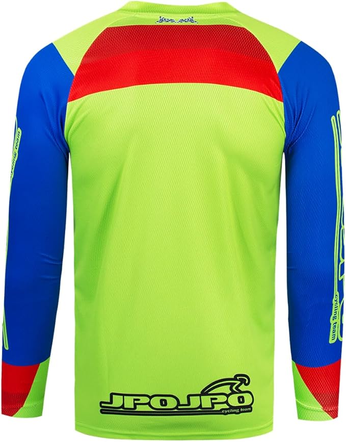 Men's Mountain Bike Jersey Long Sleeve MTB Off-Road Motocross Jersey Quick Dry Downhill&Motocross Shirts