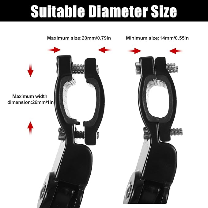 Bike Kickstand Aluminium Adjustable Center Bicycle Kickstand suitable Rear Side Bicycle Kickstand Fit for 26" 27.5" 29" 700C Bike Kick Stand for Bicycles Kickstand (Black)