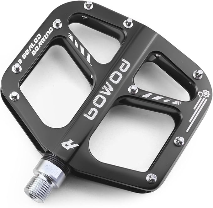 Bike Pedals 9/16" Lightweight Non-Slip Bicycle Platform Pedals - Fits Most Adult Bikes & Mountain Bikes &MTB, Road Bikes and Slip-Resistant Design