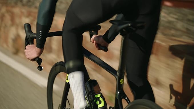 THE BEAM - CORKY DROP Bike Mirror - Folding Rear-view Handlebar Mirror - Convex Lens with 360-degree Rotation, Black