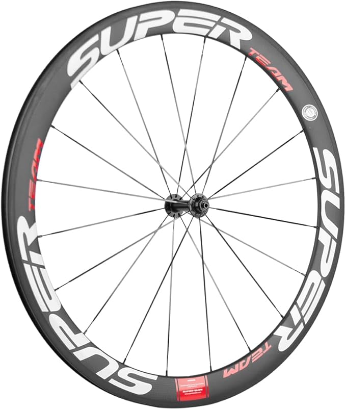 Superteam Carbon Fiber Road Bike Wheels 700C Clincher Wheelset 50mm Matte 23 Width