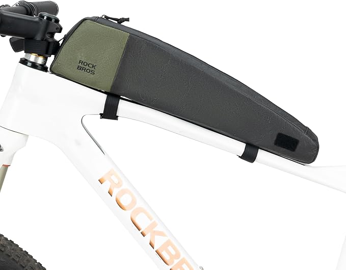 ROCKBROS Stickers Personality Top Tube Bike Bag, Recyclable & Water-Resistant for Splashes, Extra Long Bicycle Frame Bag for Mountain Road E-Bike, Eco-Friendly Dyson Paper Series