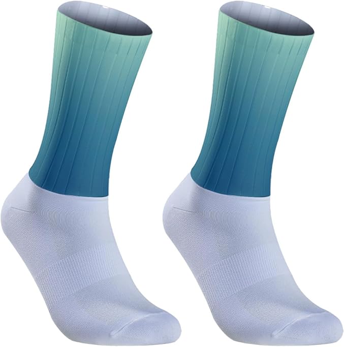 Cycling Socks Athletic Crew Socks Breathable Cushioned Compression Running Hiking Socks For Mens Womens