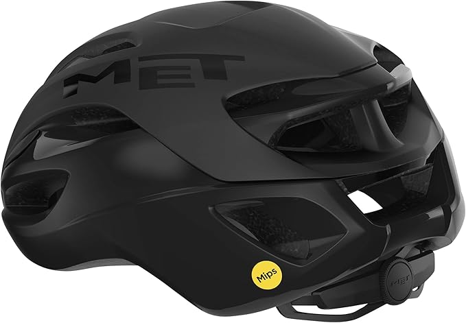 MET Rivale MIPS Road Bike Helmet | Lightweight Adult Cycling Helmet, Aero Shape, 360-Degree Adjustable Head Belt, Internal Air Channeling, Sunglasses Port