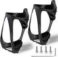 CITOOTY Bike Water Bottle Holder - 2 Pcs Ultralight Bicycle Cup Holder Cage with Screws Tool, Universal Resin Cycling Bottle Rack Brackets for Road MTB Mountain Bike, Fits for 2.75-3.94" Diameter Cup
