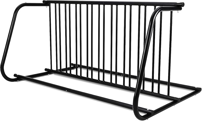10-Bike Commercial Floor Bike Rack Stand, Grid Bike Rack In Ground, Heavy Duty Dual Sided Bicycle Storage Stand Floor Parking Stand for Garages, Schools, Retail Stores