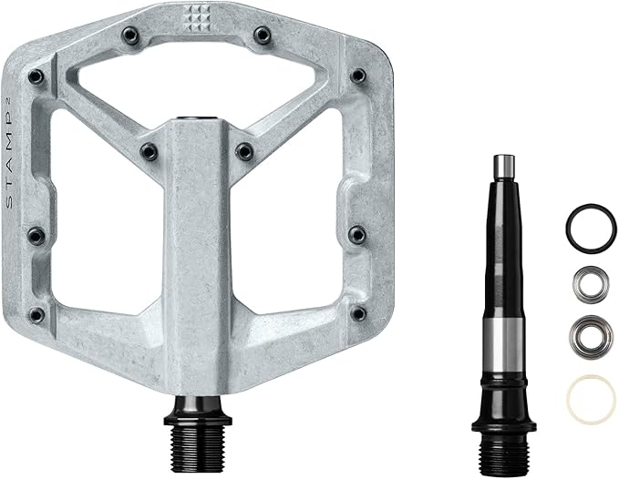 Crankbrothers Stamp Flat MTB Pedals - Size-Specific, Lightweight, Versatile, Durable Bike Pedals