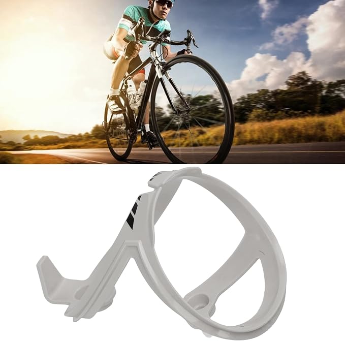 Bicycle Water Bottle Holder Cage Streamlined Design for Outdoor Cycling Road Mountain Bikes (Grey)