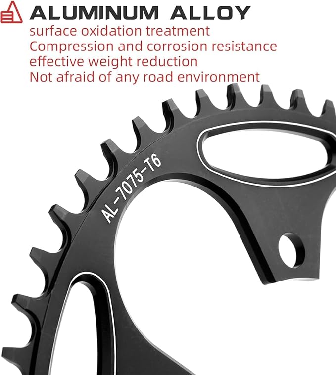 110/130 BCD Chainring 36/38/40/42/44/46/48/50/52/54/56/58/60T 5 Screws Round Narrow Wide Bicycle Chainring for 9/10/11 Speed Road Bike Folding Bicycle