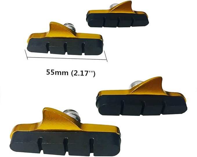 4PCS Premium Bike Brake Pads, Professional Mountain Bicycle V-Brake Pads, Bike Brake Blocks Kit