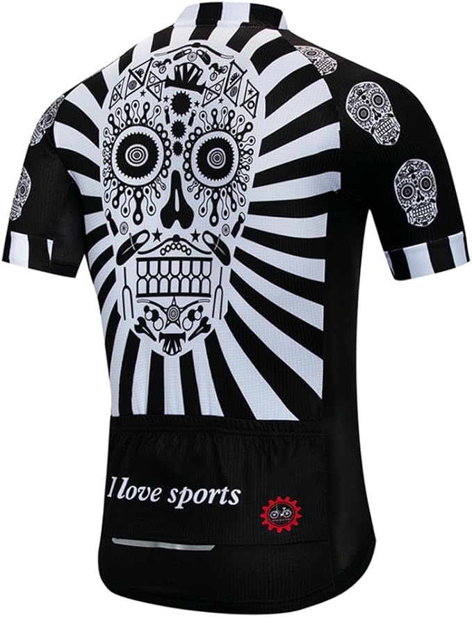 Cycling Jersey Men Full Zip Bike Shirt Racing Top Bicycle Clothing