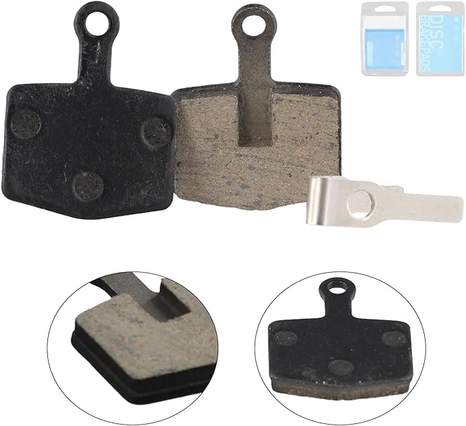 Disc Brake Pads Set Compound Sintered Metal High Performance for Mountain Road Urban Bike Heat Dissipation Noise Reduction