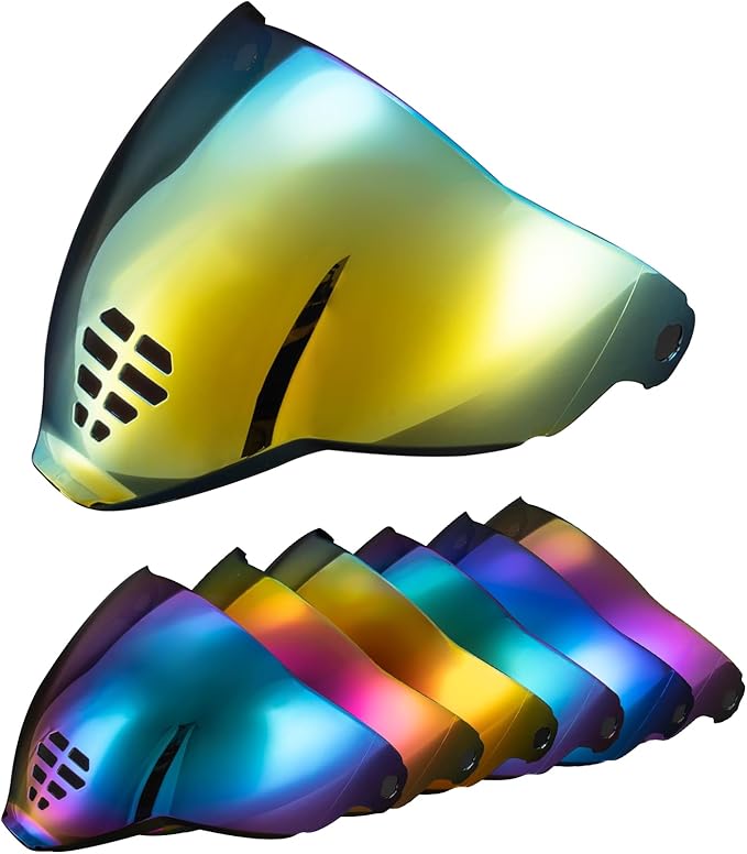 PSLER IC-06 visor- Icon Airflite Face Shield Motorcycle Helmet Visor Accessories Replacement for Icon Airflite IC-06,Deep Gold