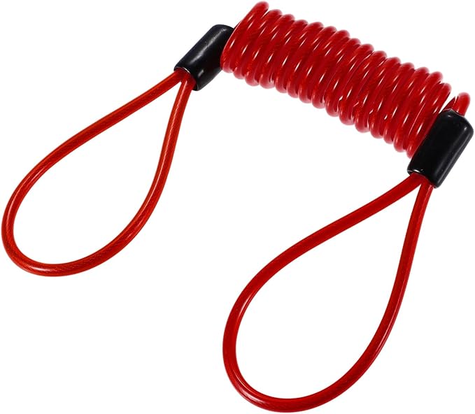 Disk Brake Lock Motorcycle Alarm Disc Lock Security Reminder Cable Tool for Scooter Motorcycle Bike Brake Disc Red Auto Replacement Parts