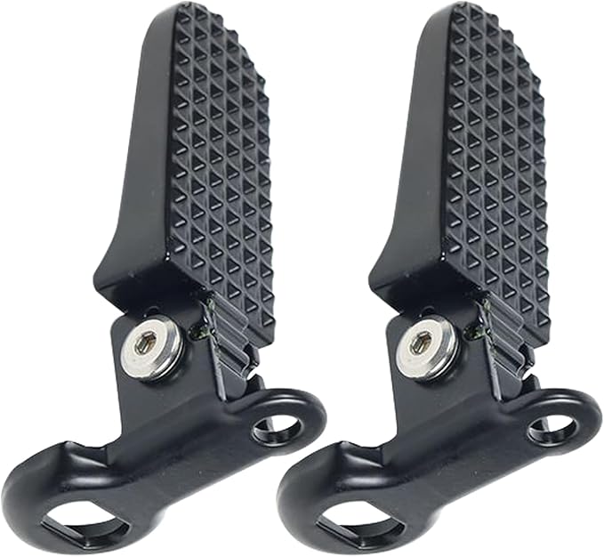 1 Pair Mini Bike Foot Pegs,Bike Rear Pedals Aluminium Alloy Non Slip Bicycle Pegs Quick Release Foot Plates Pedals for Mountain Cycle and Folding Bicycle
