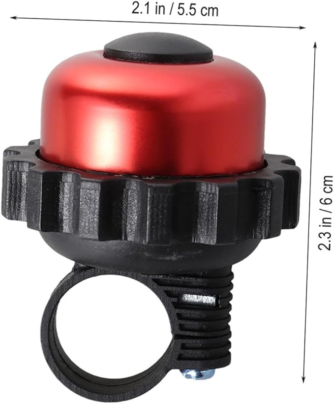 PRETYZOOM Rotating Cycle Bell Loud Bike Horn, 3pcs Red Vintage Bicycle Bell Accessories for Cycling Outdoor Recreation