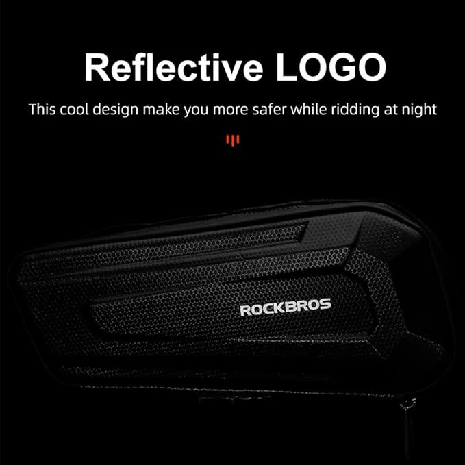 ROCK BROS Bike Frame Bag Bike Storage Triangle Bag Bicycle Under Top Tube Saddle Bag Water-Resistant EVA Cycling Bike Accessories Pouch for Mountain Road Bike