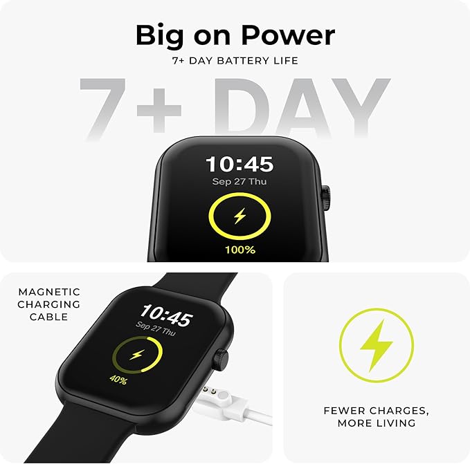 iTouch AIR 5 Smartwatch - 1.85" AMOLED Display, Bluetooth Calling, 100+ Sports Modes, Heart Rate, SpO2, Sleep & Stress Tracking, IP68, 7-Day Battery Life (Rose Gold Case w. Blush Silicone Band)