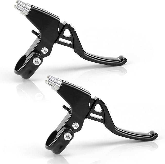 V-Type Bike Brake Set, Complete Universal Bike Front and Rear MTB Brake, Bicycle Brakes, Inner and Outer Cables, Include Brakes Lever Calipers Multi-Tool Wrenches