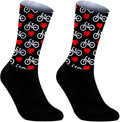 Cycling Socks Athletic Crew Socks Breathable Cushioned Compression Running Hiking Socks For Mens Womens