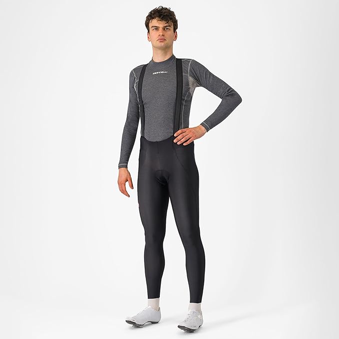 CASTELLI Men’s Espresso Bibtight, Road Cycling Breathable Bib with Pro Level Seat Pad/Chamois for Gravel Biking & Racing