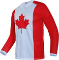 JPOJPO Men's Mountain Bike Jersey Long Sleeve MTB Off-Road Racing Downhill Motocross Shirts Quick Dry&Moisture-Wicking Tops