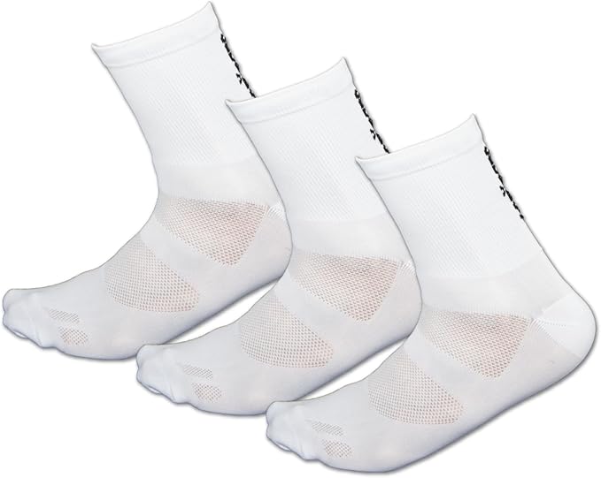Tommaso Classic Breathable Cycling Socks for Men & Women – Quarter Ankle Compression, Anti-Blister Support