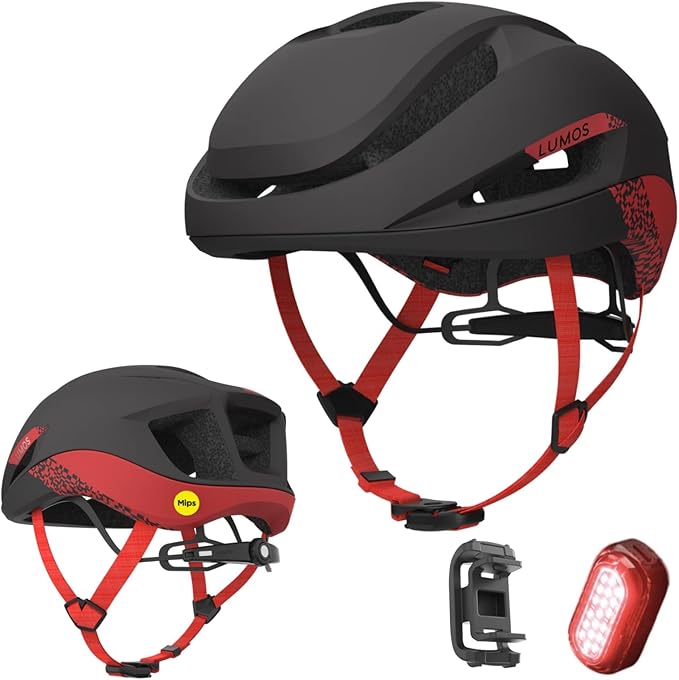 Aero GT Road Bike Helmet with Light | MIPS Lightweight Ventilation | Bicycle Helmets Commuter Cycling for Adults: Men, Women