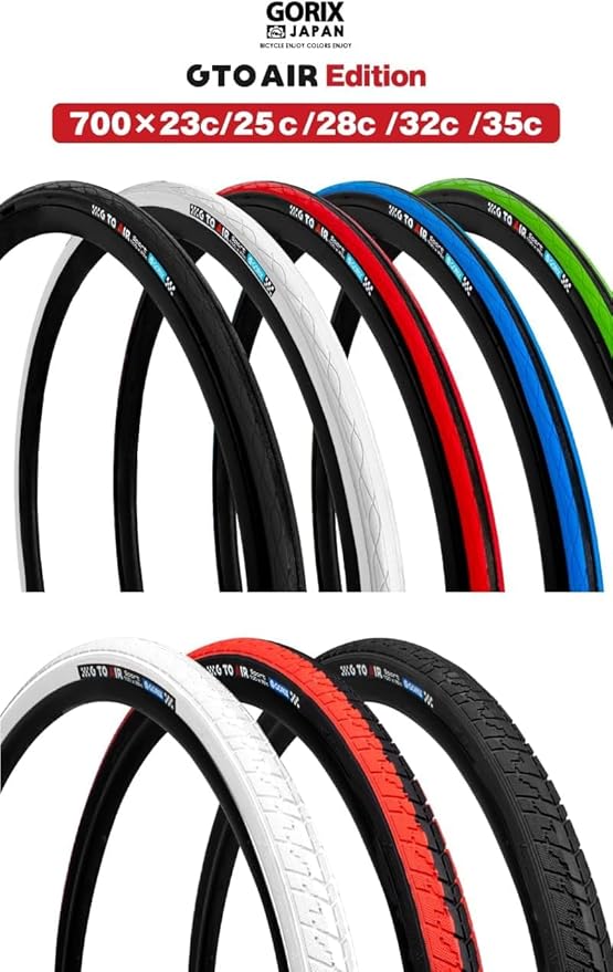 GORIX Road Bike Tire 700×23C 25c 28C 32c 35c Cycling Bicycle (Gtoair)