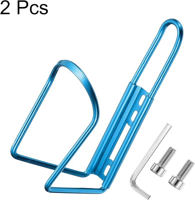 HARFINGTON Bicycle Water Bottle Cage Aluminum Basic Bike Universal Water Bottle Holder Mount with Hardware for Mountain Road Gravel
