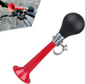 Bike Horn, Classic Waterproof & Rustproof Metal Squeeze Horn with Loud Sound, Plug & Play Handlebar Mount Speaker, Universal for Adult, Kids Bicycles (Red)