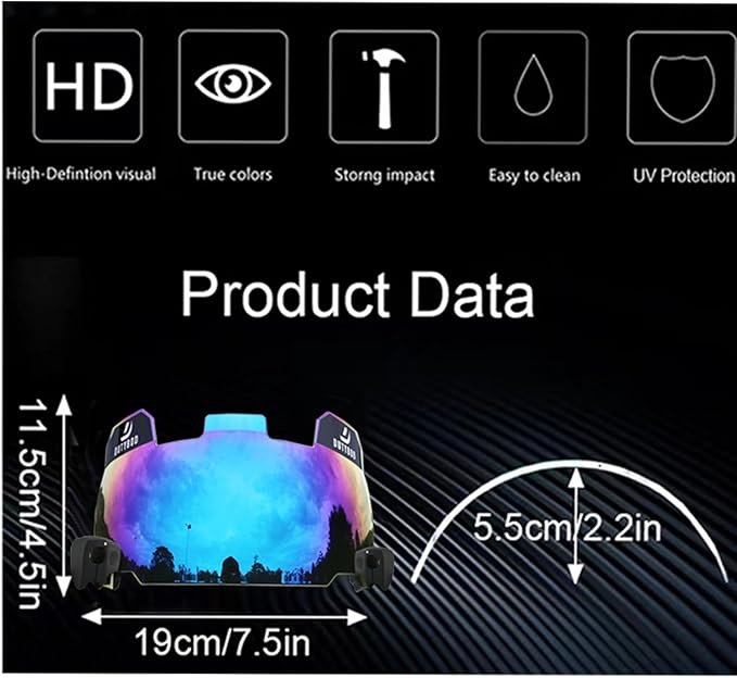 Football Visor, Clear Football Helmet Visor, Football Shield, Fits Youth and Adult Football Helmets