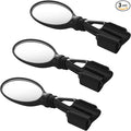 3 Pack Bike Mirror Handlebar Black Adjustable Rearview Safety Helmet Mirrors for Bicycle Motorcycle Safe Riding
