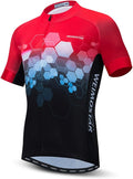 Hotlion Summer Cycling Jersey Men Mountain Bike Jersey Quick Dry Bicycle Shirt Short Sleeve Cycling Clothing