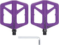 Cycle Pedal Nylon Fiber Enlarged Anti Slip Flat Platform Pedal for Road Mountain Cycle Lightweight Robust Durable Universal Fit 1 Pair (Purple)