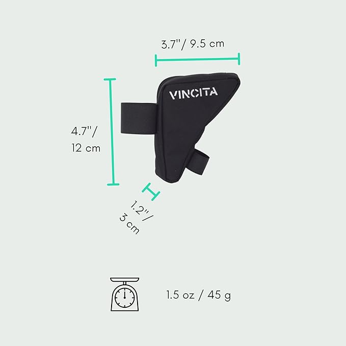 Vincita Boomerang Bag 3.0 – Frame Bag for Brompton Bike (A, C & P Line) – Anti-Slip Slim Tool Pouch with Magnetic Mount – Detachable Straps & Bright Lining – Fold-Compatible Storage (Ripstop Pink)
