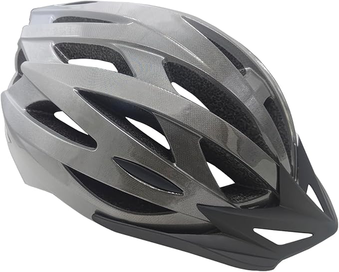 Bike Helmets for Adults, Mountain Bike Helmets for Men with Visor, Adjustable Fit Bicycle Helmet for Women, Road Recreational Cycling Helmet with Chin Strap